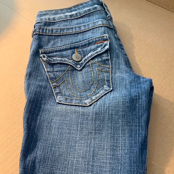 True Religion Joey Flared Jeans size 27. Content - 99% cotton 1% elastic - Picture 4 of 7